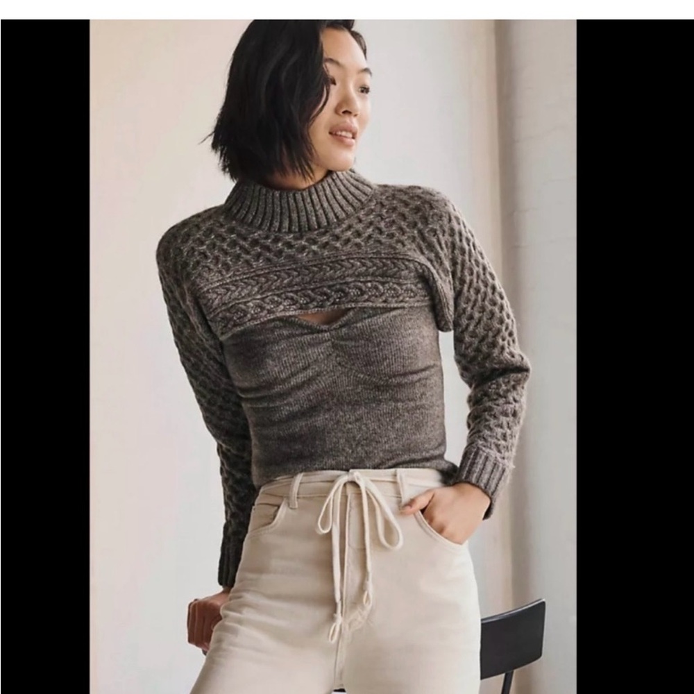 Astr brown cami and shrug - 2 pieces Sweater